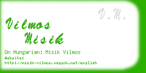 vilmos misik business card